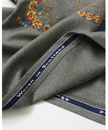 45R（フォーティファイブアール）の「ku・Ra・siバンダナ刺繍ポンチョ