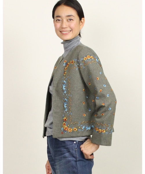 極美品✨45R フォーティファイブアール R刺繍オーバーサイズ 半袖シャツ 2 45R(フォーティファイブアール)の「ku・Ra・siバンダナ刺繍