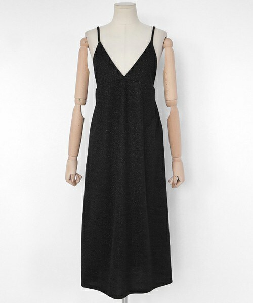 DHOLIC（ディーホリック）の「グリッタースリーブレスワンピース（ワンピース・レディース・FREE）」の2枚目の写真