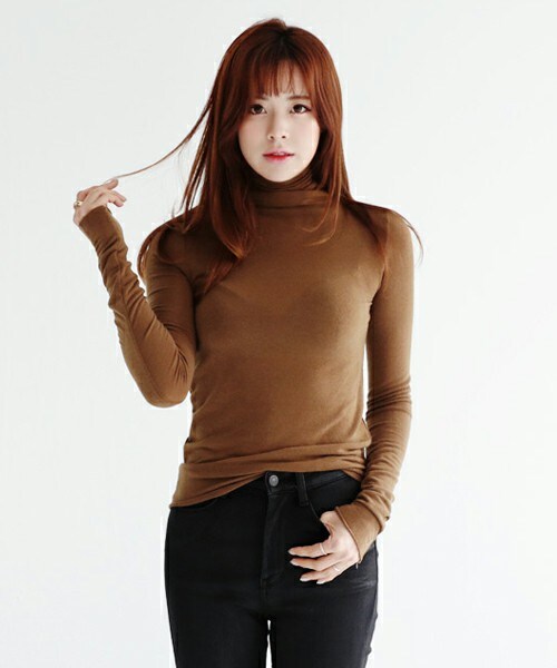 DHOLIC（ディーホリック）の「5COLORSタートルネックスリムフィットTシャツ（Tシャツ/カットソー・レディース・FREE）」の5枚目の写真