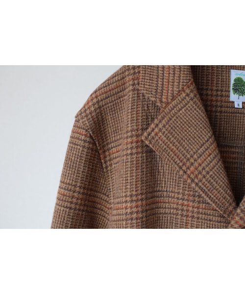 ARBRE（アルブル）の「【ラスト1着！】arbre WOOL TWEED EASY JACKET BROWN CHECK アルブル ウール ツイード イージージャケット ブラウンチェック（テーラードジャケット・メンズ・その他）」の12枚目の写真