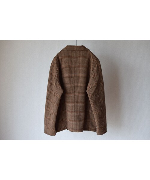 ARBRE（アルブル）の「【ラスト1着！】arbre WOOL TWEED EASY JACKET BROWN CHECK アルブル ウール ツイード イージージャケット ブラウンチェック（テーラードジャケット・メンズ・その他）」の8枚目の写真