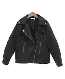 Dailyabout | ベーシックジップアップライダースジャケット(P0000VYE)(ライダースジャケット)