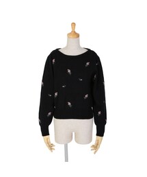 F i.n.t | ローズ総刺繍ニットプルオーバー/F&A(ニット/セーター)