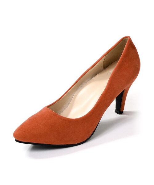 GRL（グレイル）の「低反発ポインテッドトゥスエードパンプス（パンプス・レディース・ブラック/グリーン/レオパード/ダークオレンジ・23.0cm/23.5/24.5）」の4枚目の写真