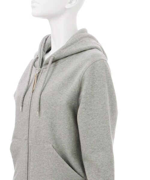 Ungrid（アングリッド）の「裏毛ジップパーカー（トップス・レディース・ライトグレー/ブラック/ブラウン・F）」の8枚目の写真