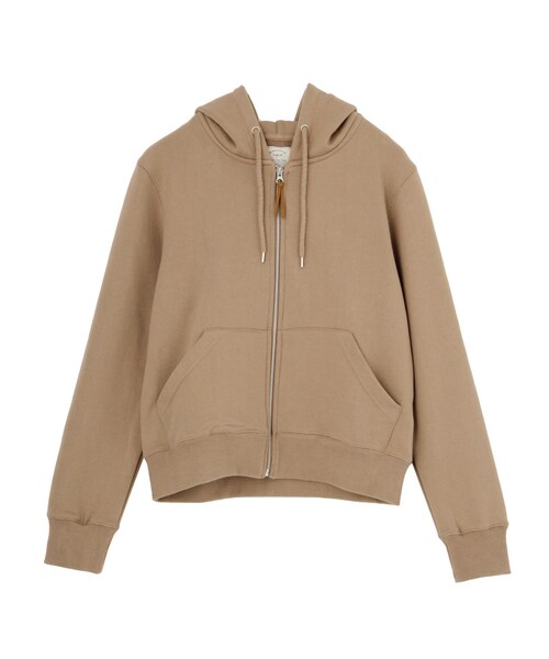 Ungrid（アングリッド）の「裏毛ジップパーカー（トップス・レディース・ライトグレー/ブラック/ブラウン・F）」の3枚目の写真