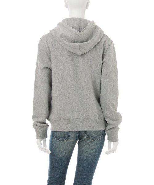 Ungrid（アングリッド）の「裏毛ジップパーカー（トップス・レディース・ライトグレー/ブラック/ブラウン・F）」の6枚目の写真