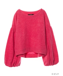 w closet | ボートネックバルーン袖プルオーバー(トップス)