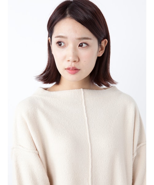 w closet(ダブルクローゼット)の「ブークレボトルネックニット(トップス・レディース・エクリュ/グレー/Dピンク・FREE)」の7枚目の写真