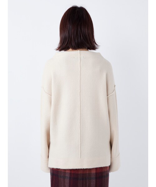 w closet(ダブルクローゼット)の「ブークレボトルネックニット(トップス・レディース・エクリュ/グレー/Dピンク・FREE)」の6枚目の写真