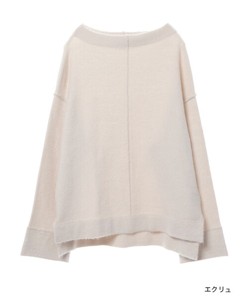 w closet(ダブルクローゼット)の「ブークレボトルネックニット(トップス・レディース・エクリュ/グレー/Dピンク・FREE)」の3枚目の写真