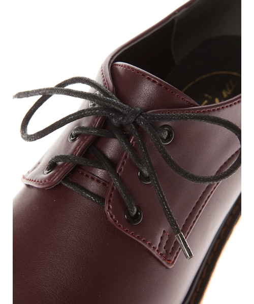w closet(ダブルクローゼット)の「レースアップシューズ(シューズ・レディース・ブラック/ボルドー・M/L)」の7枚目の写真