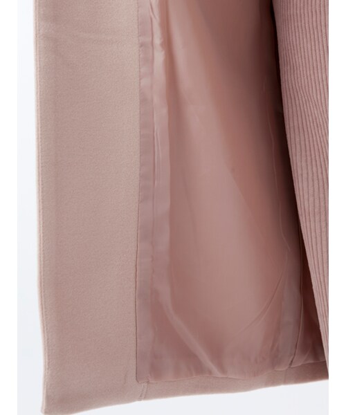 w closet（ダブルクローゼット）の「刺繍入りロングチェスターコート（ジャケット/アウター・レディース・グレー/ピンクベージュ/Sサックス・FREE）」の12枚目の写真