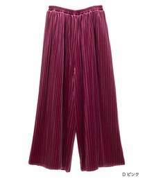 w closet | ベロアプリーツパンツ(パンツ)
