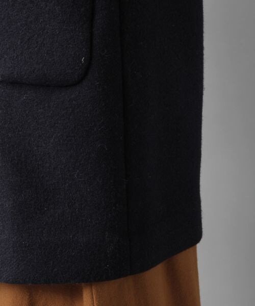 BAYFLOW（ベイフロー）の「エアウールノーカラーコート（ジャケット/アウター・グレー/カーキ/ネイビー）」の17枚目の写真