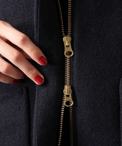 BAYFLOW（ベイフロー）の「エアウールノーカラーコート（ジャケット/アウター・グレー/カーキ/ネイビー）」の19枚目の写真