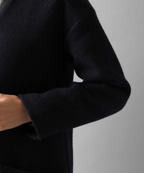 BAYFLOW（ベイフロー）の「エアウールノーカラーコート（ジャケット/アウター・グレー/カーキ/ネイビー）」の15枚目の写真