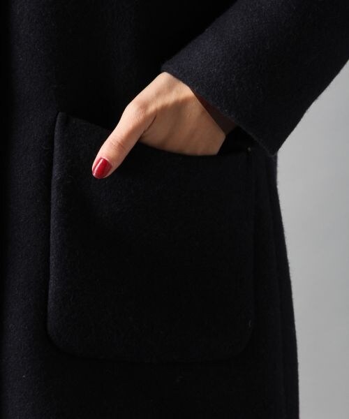 BAYFLOW（ベイフロー）の「エアウールノーカラーコート（ジャケット/アウター・グレー/カーキ/ネイビー）」の16枚目の写真