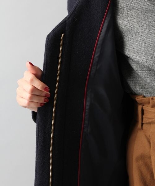 BAYFLOW（ベイフロー）の「エアウールノーカラーコート（ジャケット/アウター・グレー/カーキ/ネイビー）」の20枚目の写真