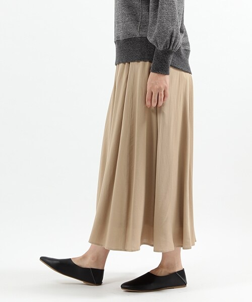studio CLIP（スタディオクリップ）の「[days]フレアマキシスカート（スカート・スモーク/アイボリー/ベージュ/カーキ）」の7枚目の写真