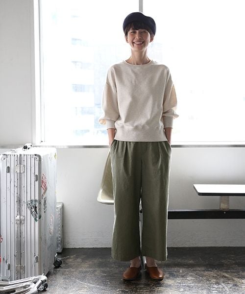 studio CLIP（スタディオクリップ）の「カラー杢裏毛パフスリーブプルオーバー（トップス・杢グレー/杢チャコール/杢オートミール/杢ブルー）」の5枚目の写真