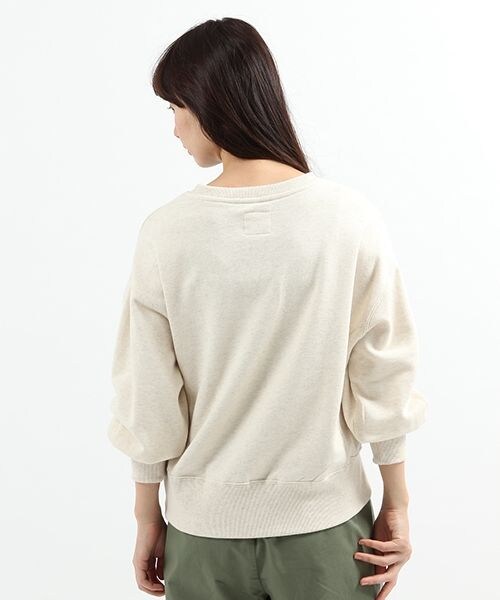studio CLIP（スタディオクリップ）の「カラー杢裏毛パフスリーブプルオーバー（トップス・杢グレー/杢チャコール/杢オートミール/杢ブルー）」の8枚目の写真