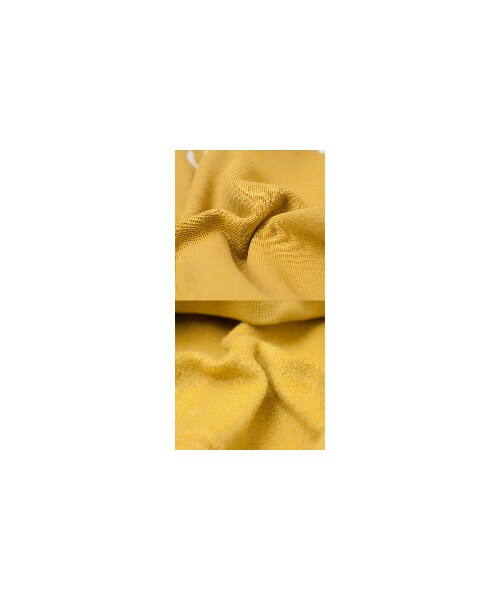 Smoothy（スムージー）の「SMOOTHY スムージー アーチロゴSW 16cs-13（トップス・H.Ivory/H.Gray/Navy/Mustard・90/100/110/120/130/140/150）」の4枚目の写真