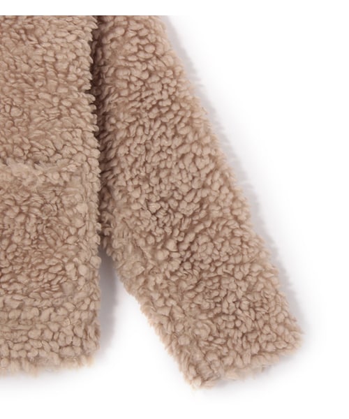 PAGEBOY（ページボーイ）の「モコモコジップジャケット（ジャケット/アウター・レディース・オフホワイト/ブラック/ベージュ/モカ/ピンク）」の19枚目の写真