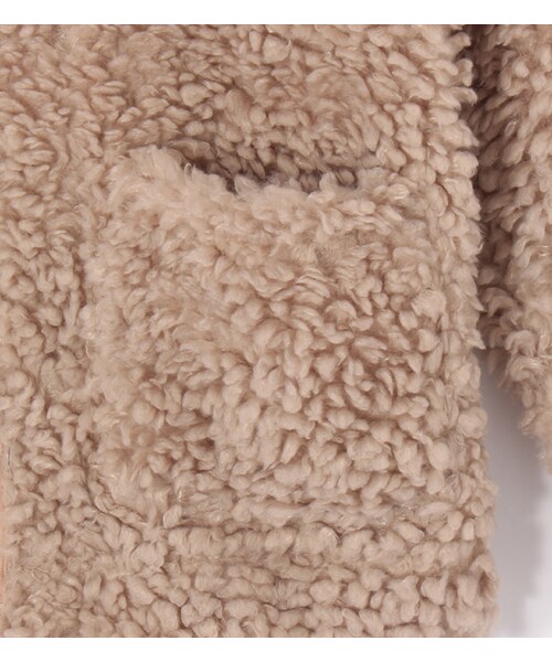 PAGEBOY（ページボーイ）の「モコモコジップジャケット（ジャケット/アウター・レディース・オフホワイト/ブラック/ベージュ/モカ/ピンク）」の22枚目の写真