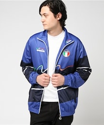 ☆希少☆ ９０’s diadora ディアドラ トラックスーツ イタリア Diadora ディアドラ トラック ナイロンジャケットイタリア代表 W