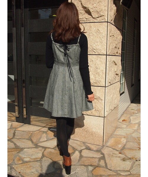 dazzlin（ダズリン）の「【sw】切替フレアキャミワンピース（ワンピース/ドレス・レディース・ブラック/ブラウン・S/M）」の5枚目の写真