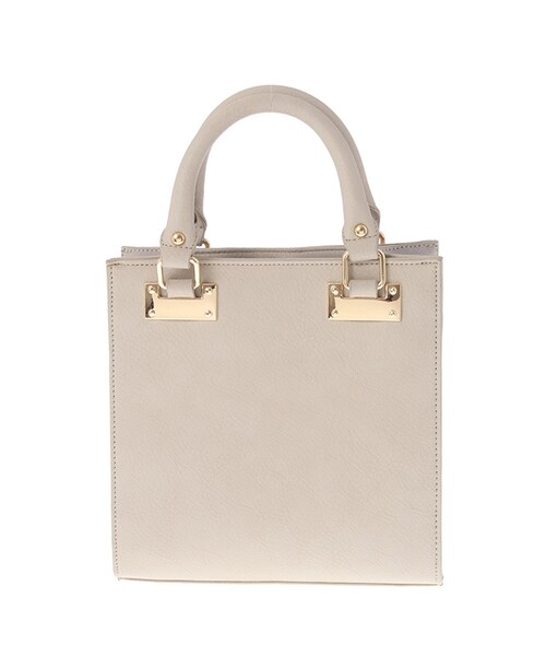 31 Sons de mode（トランテアン　ソン　ドゥ　モード）の「〔2017春 WEB先行販売〕≪新作≫スクエアフェイクレザーバッグ〔2way仕様〕（バッグ・レディース・グレー/ピンク/ネイビー/ホワイト・フリー）」の2枚目の写真