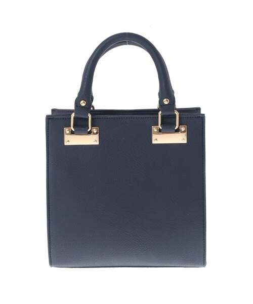 31 Sons de mode（トランテアン　ソン　ドゥ　モード）の「〔2017春 WEB先行販売〕≪新作≫スクエアフェイクレザーバッグ〔2way仕様〕（バッグ・レディース・グレー/ピンク/ネイビー/ホワイト・フリー）」の4枚目の写真