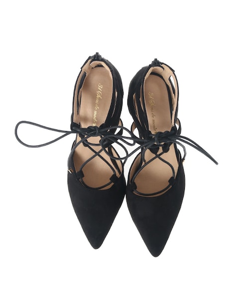 31 Sons de mode（トランテアン　ソン　ドゥ　モード）の「〔2017春 WEB先行販売〕≪新作≫レースアップパンプス（シューズ・レディース・ブラック/キャメル・S/M/L）」の9枚目の写真