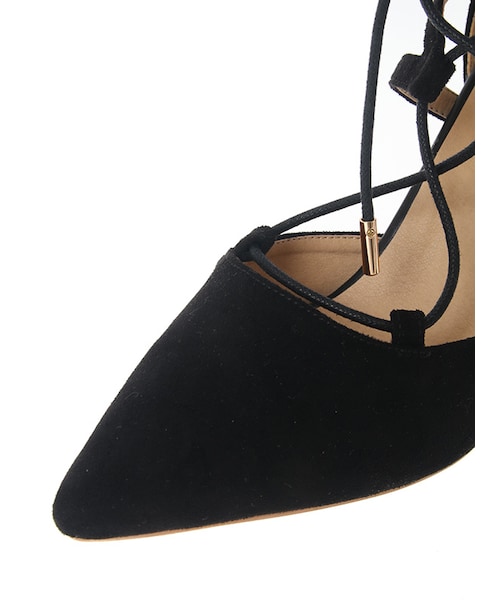 31 Sons de mode（トランテアン　ソン　ドゥ　モード）の「〔2017春 WEB先行販売〕≪新作≫レースアップパンプス（シューズ・レディース・ブラック/キャメル・S/M/L）」の7枚目の写真