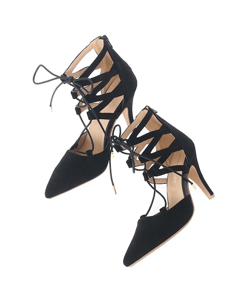 31 Sons de mode（トランテアン　ソン　ドゥ　モード）の「〔2017春 WEB先行販売〕≪新作≫レースアップパンプス（シューズ・レディース・ブラック/キャメル・S/M/L）」の10枚目の写真