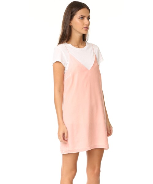 AMANDA UPRICHARD（アマンダアプリチャード）の「Amanda Uprichard Kendall Velvet Slip Dress（ワンピース・レディース・Pink・P/S/M/L）」の4枚目の写真