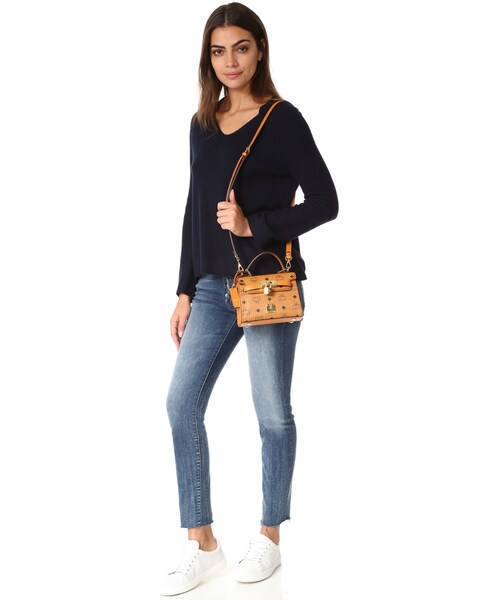 MCM(エムシーエム)の「MCM Heritage Satchel(ショルダーバッグ・レディース・Brown・One Size)」の3枚目の写真