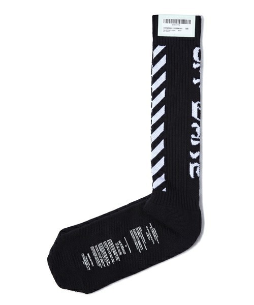 OFF-WHITE オフホワイト DIAG ブラックソックス 靴下 箱無し 