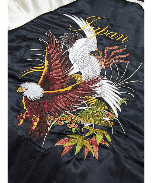 JACKROSE リバーシブル スカジャン MA-1 刺繍 L JACKROSE（ジャックローズ）の「中綿入り刺繍リバーシブルスカジャン
