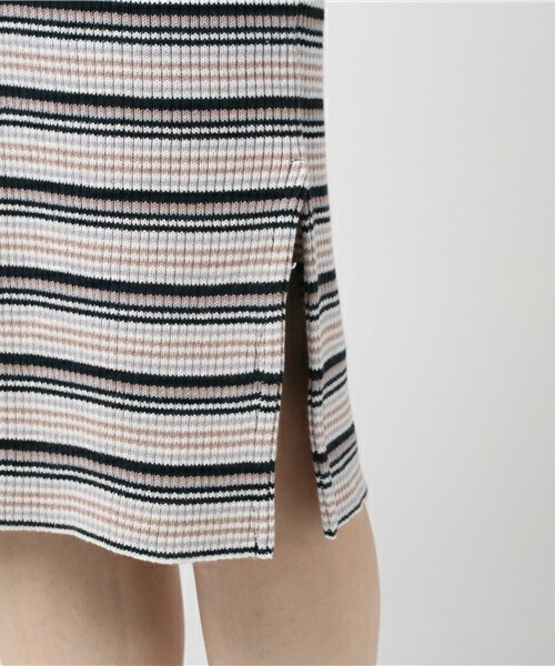 archives（アルシーヴ）の「マルチボーダーキャミワンピース（ワンピース・レディース・グレー/ネイビー/ピンク・MEDIUM）」の10枚目の写真