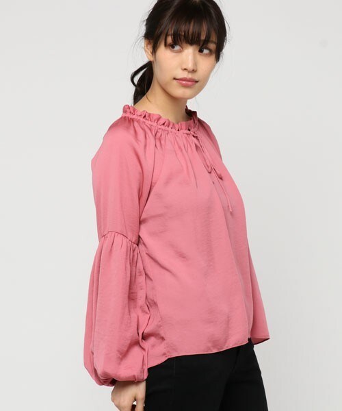 archives（アルシーヴ）の「2way袖ボリュームブラウス（シャツ/ブラウス・レディース・アイボリー/キャメル/ピンク・MEDIUM）」の3枚目の写真