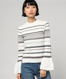 archives | マルチボーダー袖フレアプルオーバー(ニット/セーター)