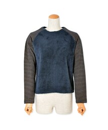 flower | camfortable border top ～ｶﾝﾌｧﾀﾌﾞﾙﾎﾞｰﾀﾞｰﾄｯﾌﾟ(Tシャツ/カットソー)