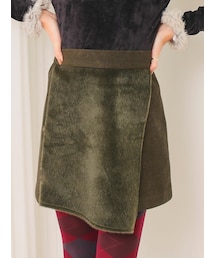 KORMARCH | ウェストゴムラップテイストミニスカート(スカート)