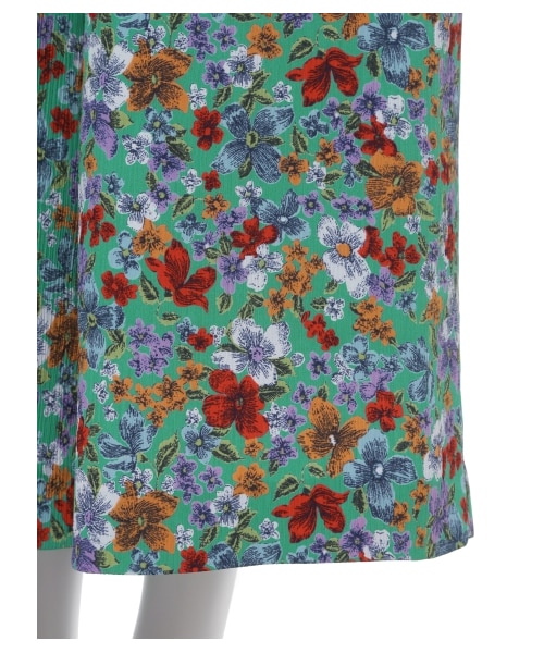 LILY BROWN（リリーブラウン）の「ヴィンテージ花柄ロンパース