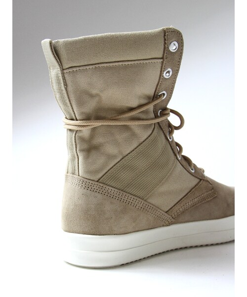 JACKROSE（ジャックローズ）の「ミリタリーブーツスニーカー（シューズ・メンズ・ベージュ/カーキ・M/L）」の6枚目の写真