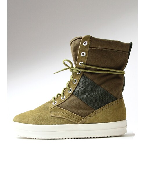 JACKROSE（ジャックローズ）の「ミリタリーブーツスニーカー（シューズ・メンズ・ベージュ/カーキ・M/L）」の9枚目の写真