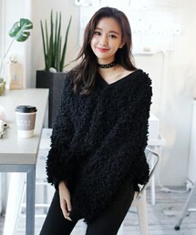 DHOLIC | Vネックシャギープルオーバー(Tシャツ/カットソー)